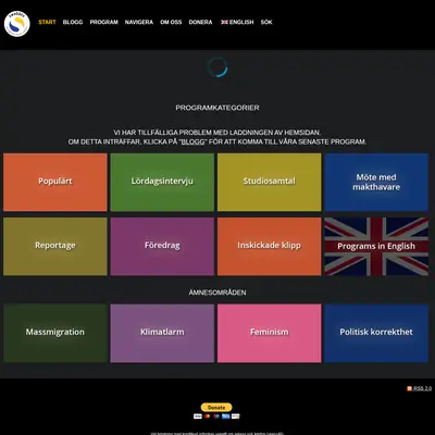 Swebbtv startsida 2019