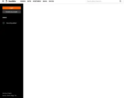 Swebbtv startsida 2021