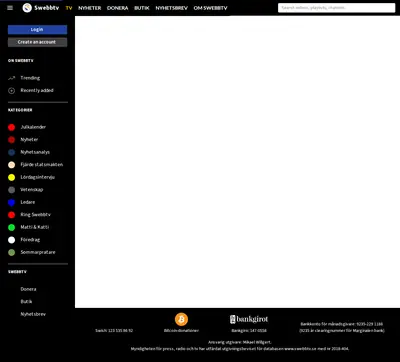 Swebbtv startsida 2022
