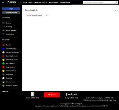Swebbtv startsida 2025