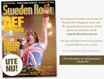 SWEDEN ROCK MAGAZINE startsida 2006