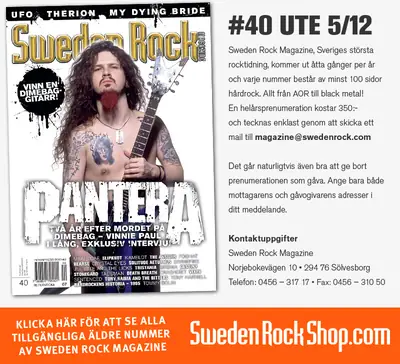 SWEDEN ROCK MAGAZINE startsida 2007