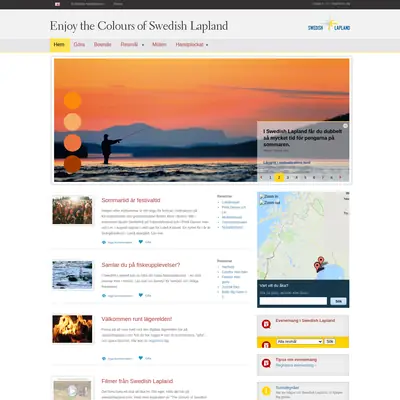 www.swedishlapland.com startsida 2010