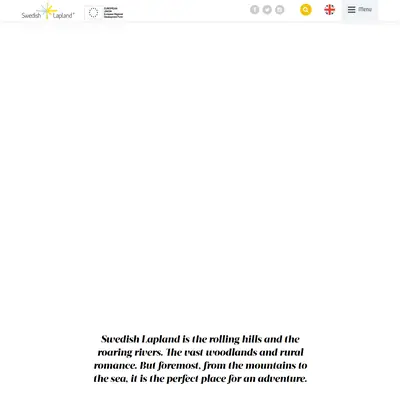 www.swedishlapland.com startsida 2022