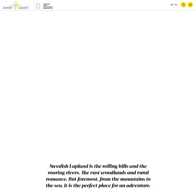 www.swedishlapland.com startsida 2024