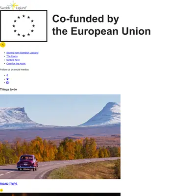 www.swedishlapland.com startsida 2026