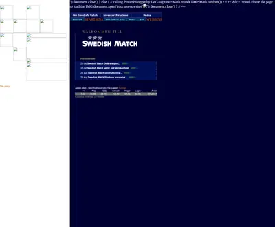 www.swedishmatch.com startsida 2002
