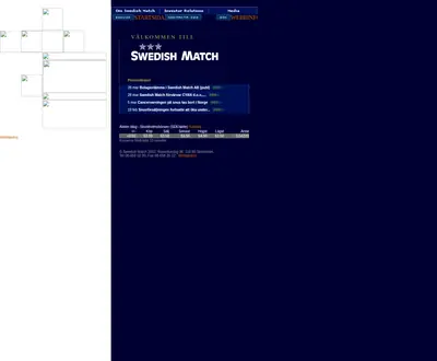 www.swedishmatch.com startsida 2003