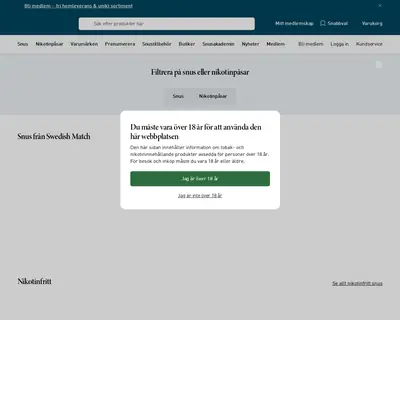 www.swedishmatch.com startsida 2026