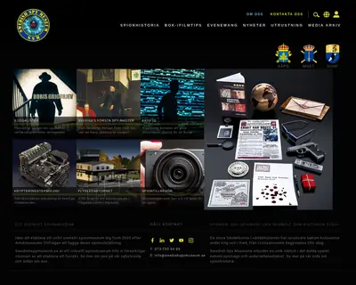 www.swedishspymuseum.se startsida 2023