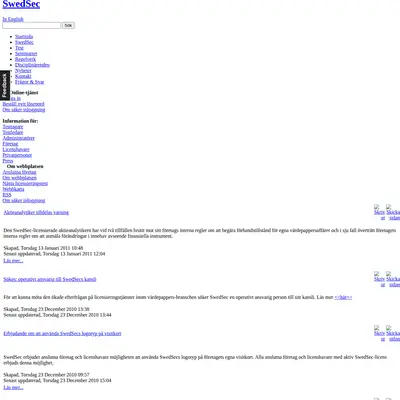 www.swedsec.se startsida 2011
