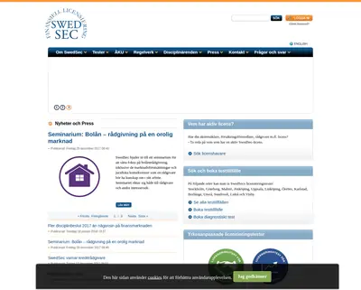 www.swedsec.se startsida 2018