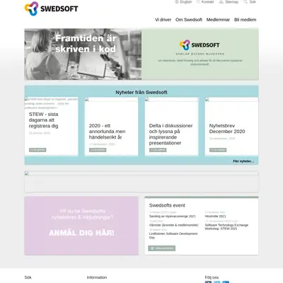 www.swedsoft.se startsida 2021
