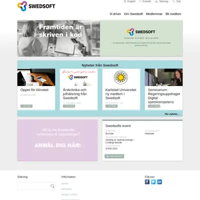 www.swedsoft.se startsida 2023