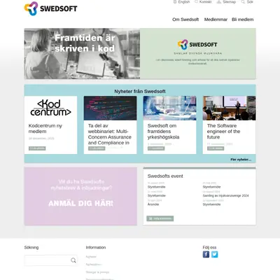 www.swedsoft.se startsida 2024