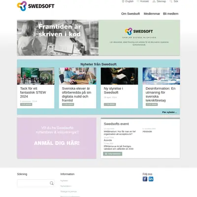 www.swedsoft.se startsida 2025