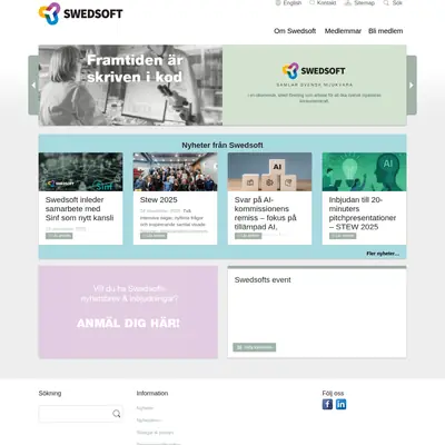 www.swedsoft.se startsida 2026