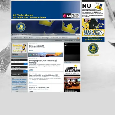 www.swehockey.se startsida 2011