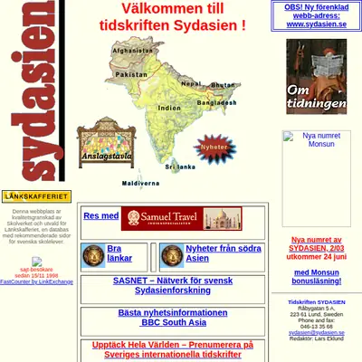 Sydasien startsida 2003