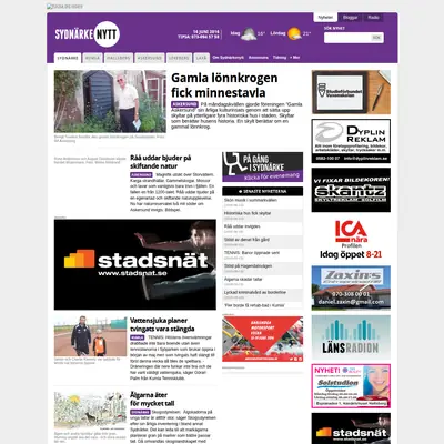 Sydnärkenytt startsida 2016