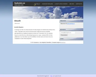 sydosten.se startsida 2013