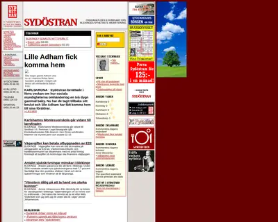 Sydöstran startsida 2005