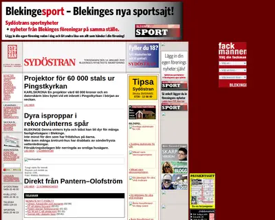 Sydöstran startsida 2010