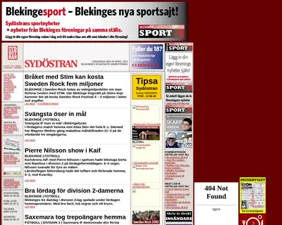 Sydöstran startsida 2011