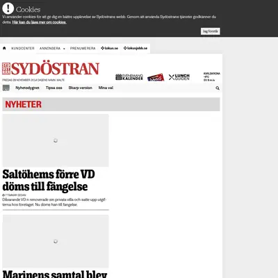 Sydöstran startsida 2014
