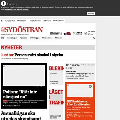 Sydöstran startsida 2015