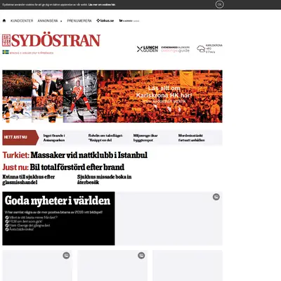 Sydöstran startsida 2017