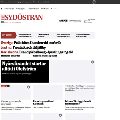 Sydöstran startsida 2018