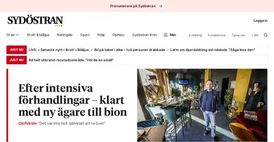Sydöstran startsida 2025