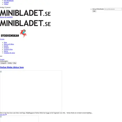 Minibladet startsida 2017