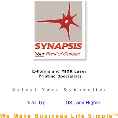 SYNAPSIS startsida 2001