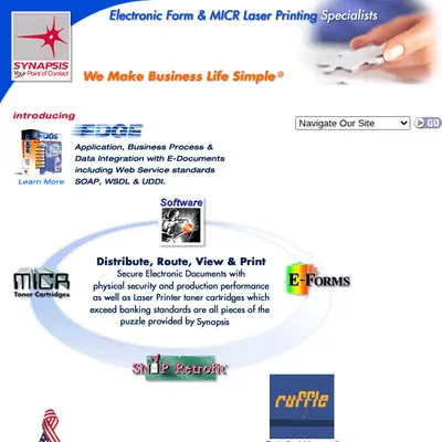 SYNAPSIS startsida 2002