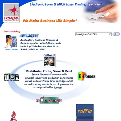 SYNAPSIS startsida 2003