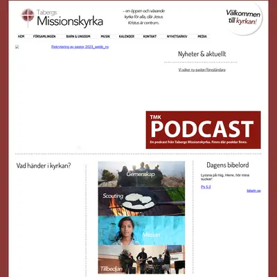 Tabergs Missionsblad startsida 2024