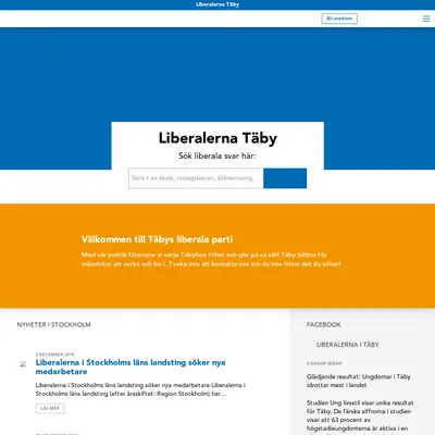 TÄBY LIBERALEN startsida 2019