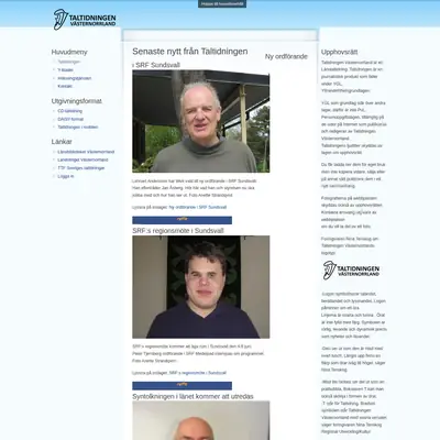 taltidningenvasternorrland.se startsida 2012
