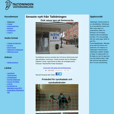 taltidningenvasternorrland.se startsida 2015