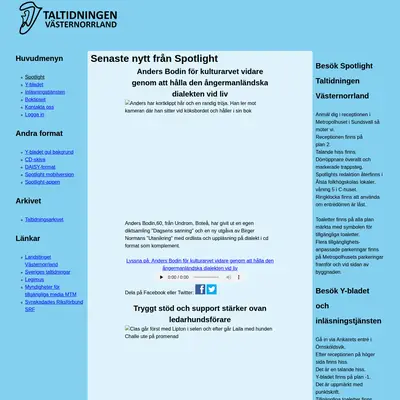 taltidningenvasternorrland.se startsida 2017