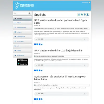 taltidningenvasternorrland.se startsida 2022