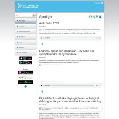 taltidningenvasternorrland.se startsida 2023