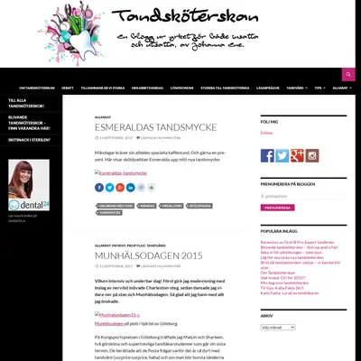 Tandsköterskan startsida 2015