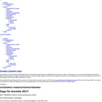 Tandsköterskan startsida 2017