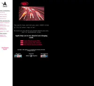 TARGET startsida 1996