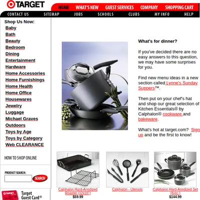TARGET startsida 2000