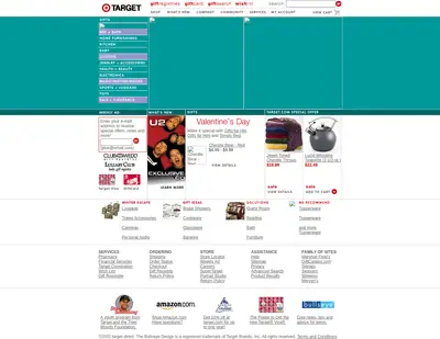 TARGET startsida 2002