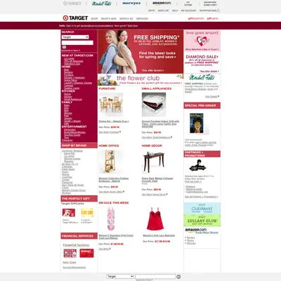 TARGET startsida 2003